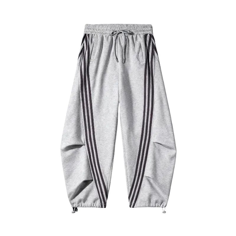 Flooo Loose Wide Leg Striped Track Pants