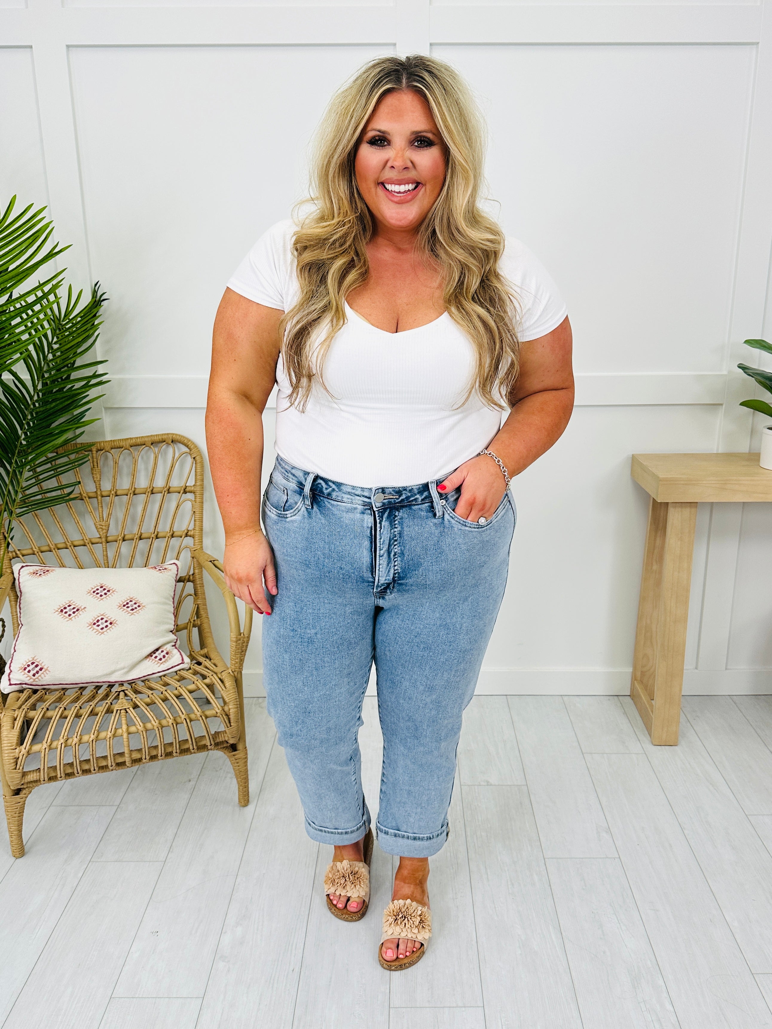 Can't Forget You Tummy Control Straight Jeans