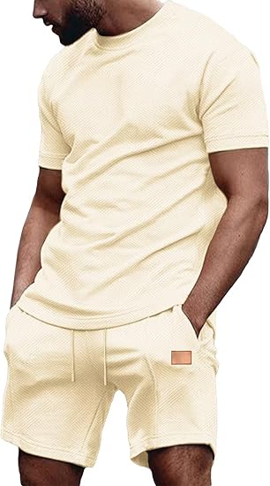 🌴Men’s Casual Summer 2-Piece Shirt & Shorts Set – Comfortable Everyday Outfit