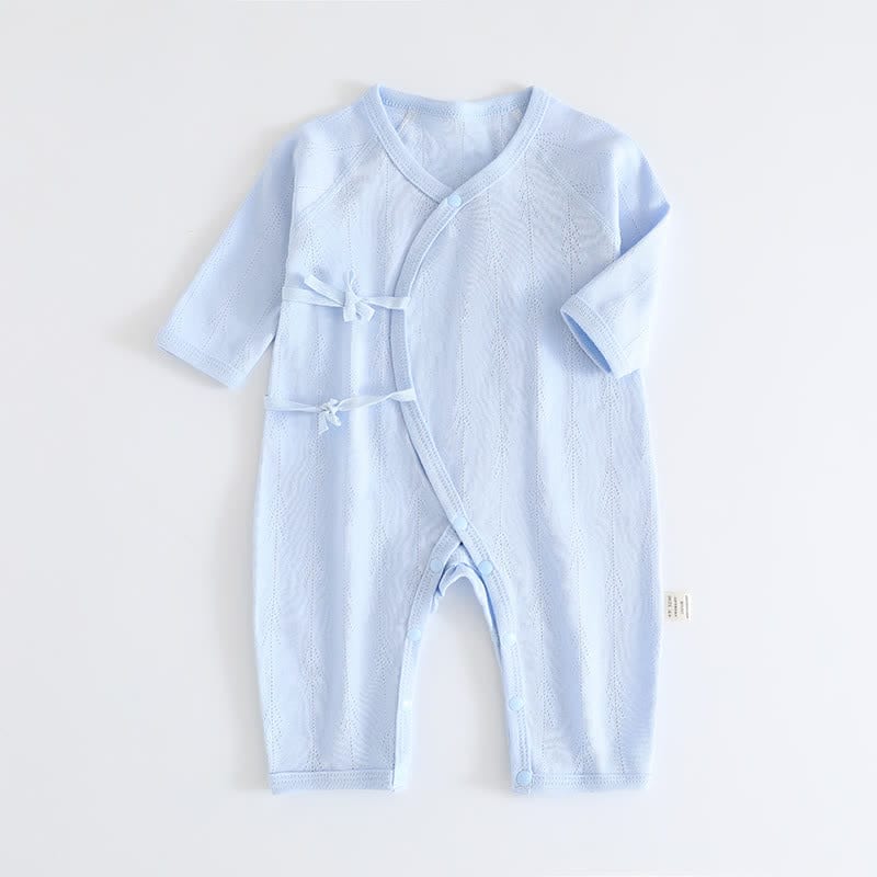 Baby Simple Solid Color Kimono Romper