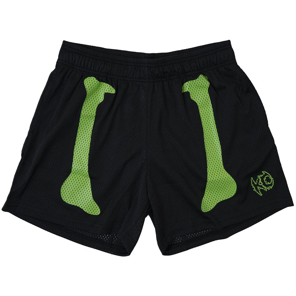 VENTED MESH SHORTS BONE DRY - BLACK / GREEN