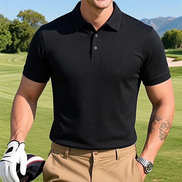 Men's 4-Pack Multi-Color Polos | Short Sleeve, Slim Fit | Casual & Business Wear