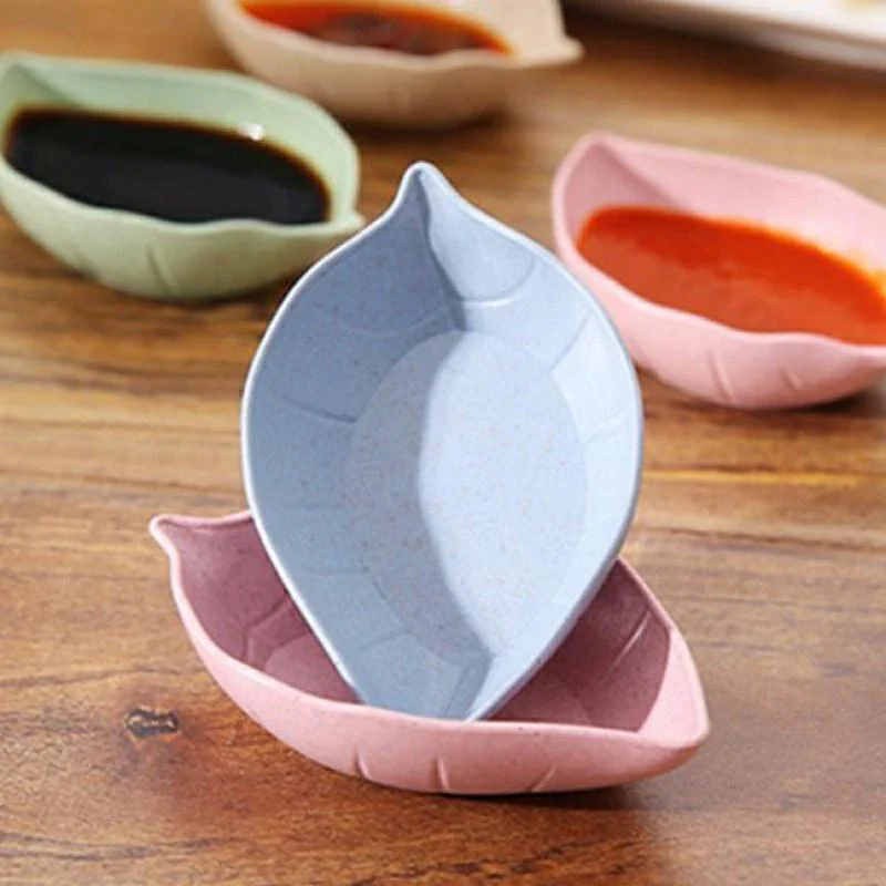 Colorful Leaf Shaped Dish