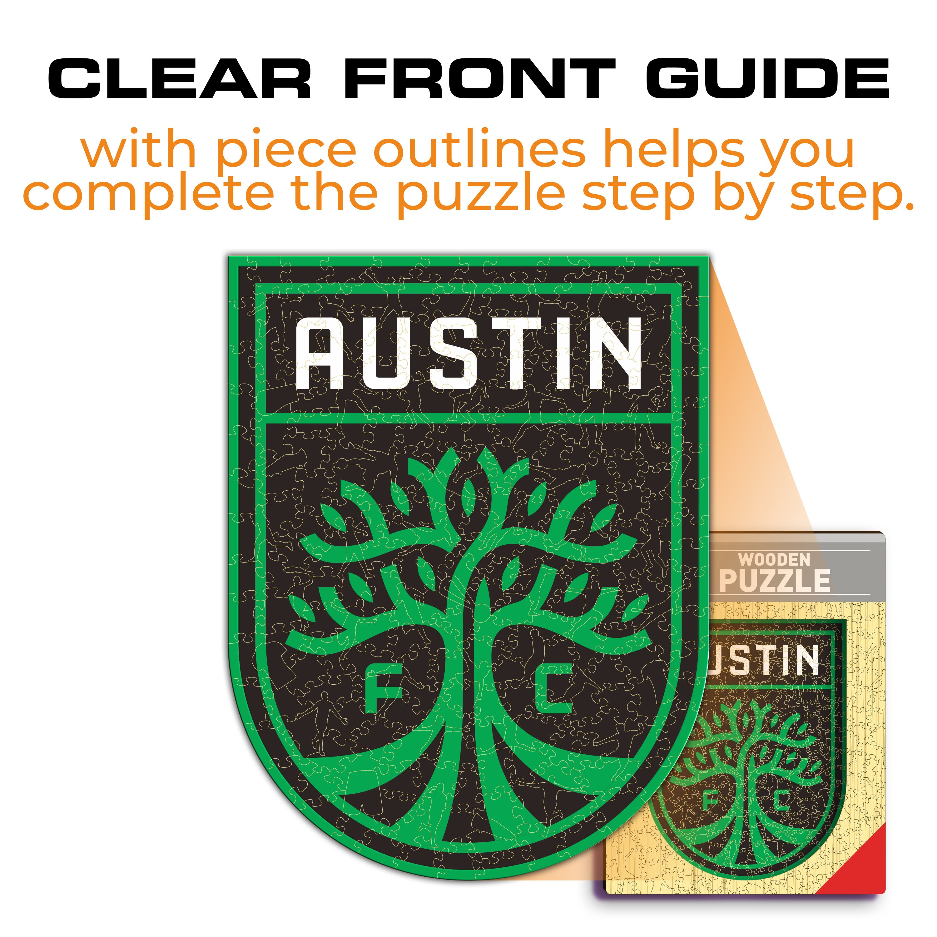 Austin FC® Logo - Wooden Puzzle