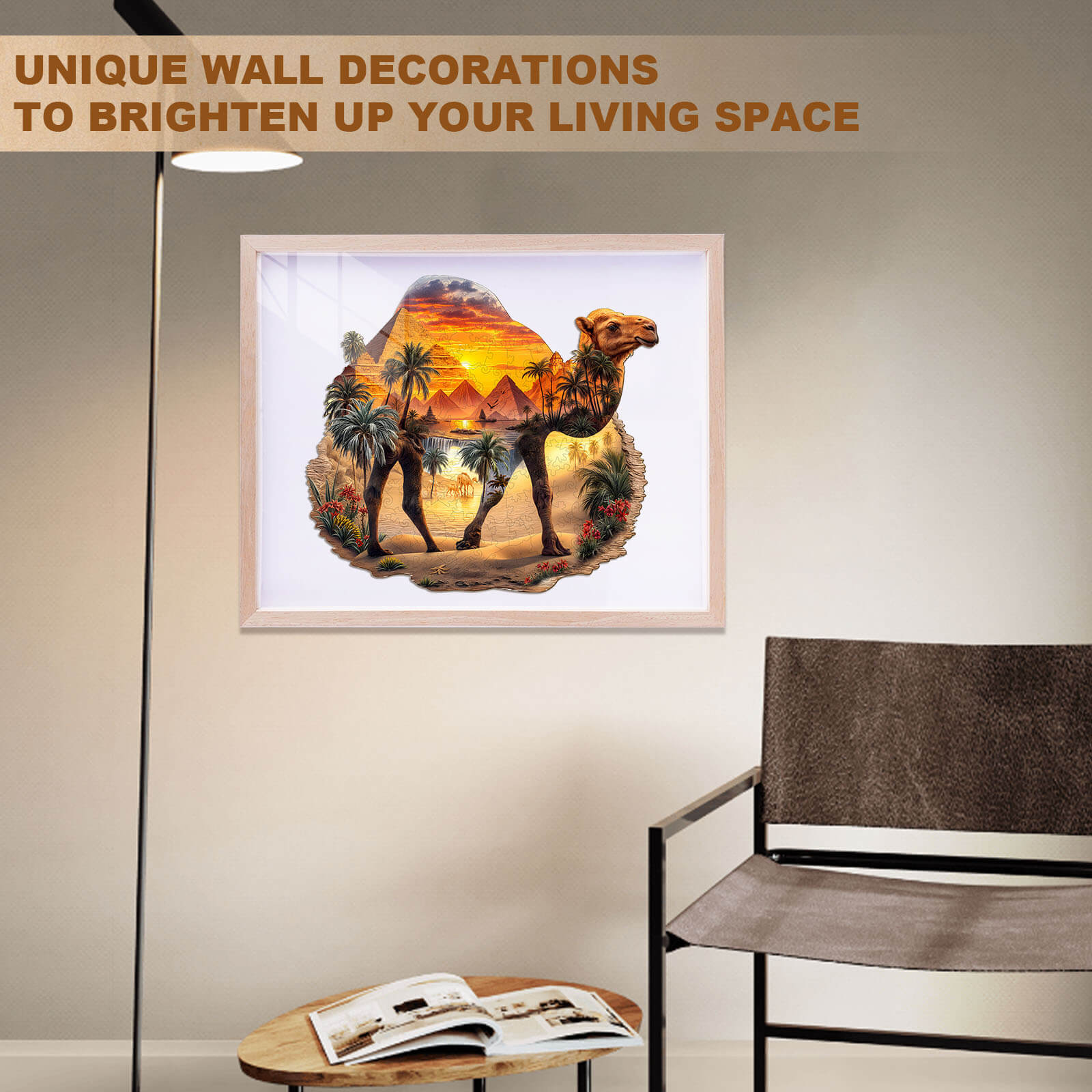 Desert Camel Wooden Jigsaw Puzzle