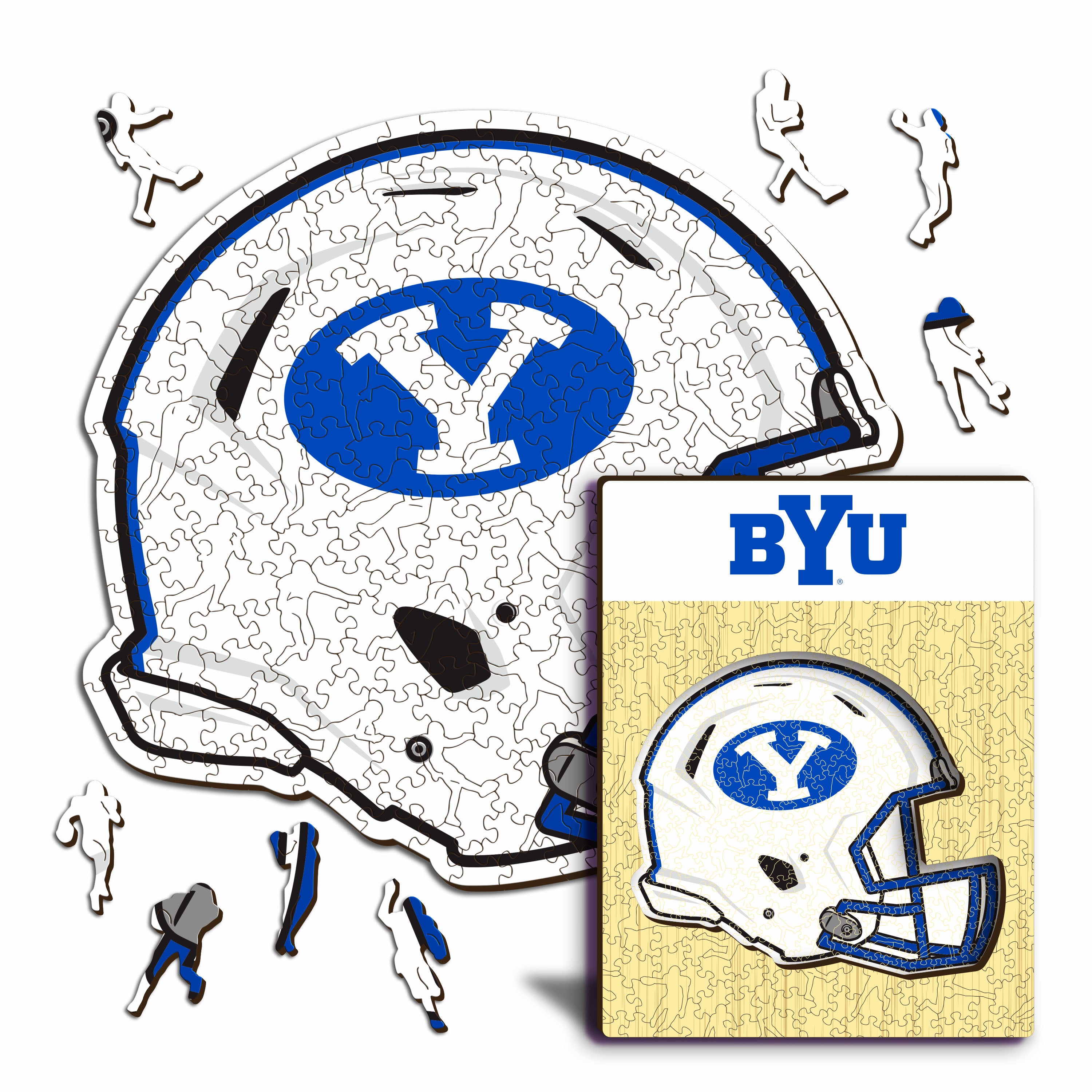 Brigham Young University Helmet - Wooden Puzzle