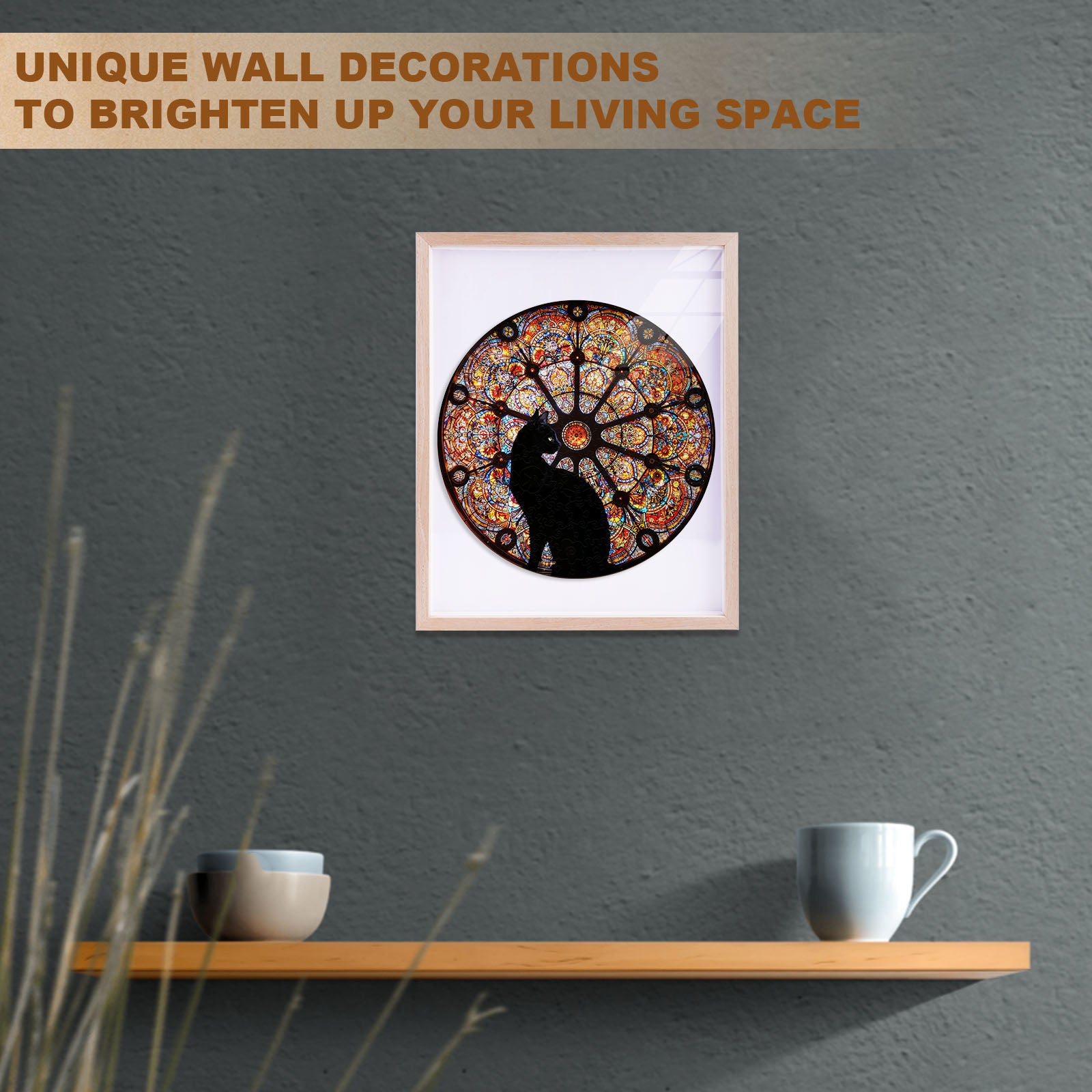 Church Cat Wooden Jigsaw Puzzle