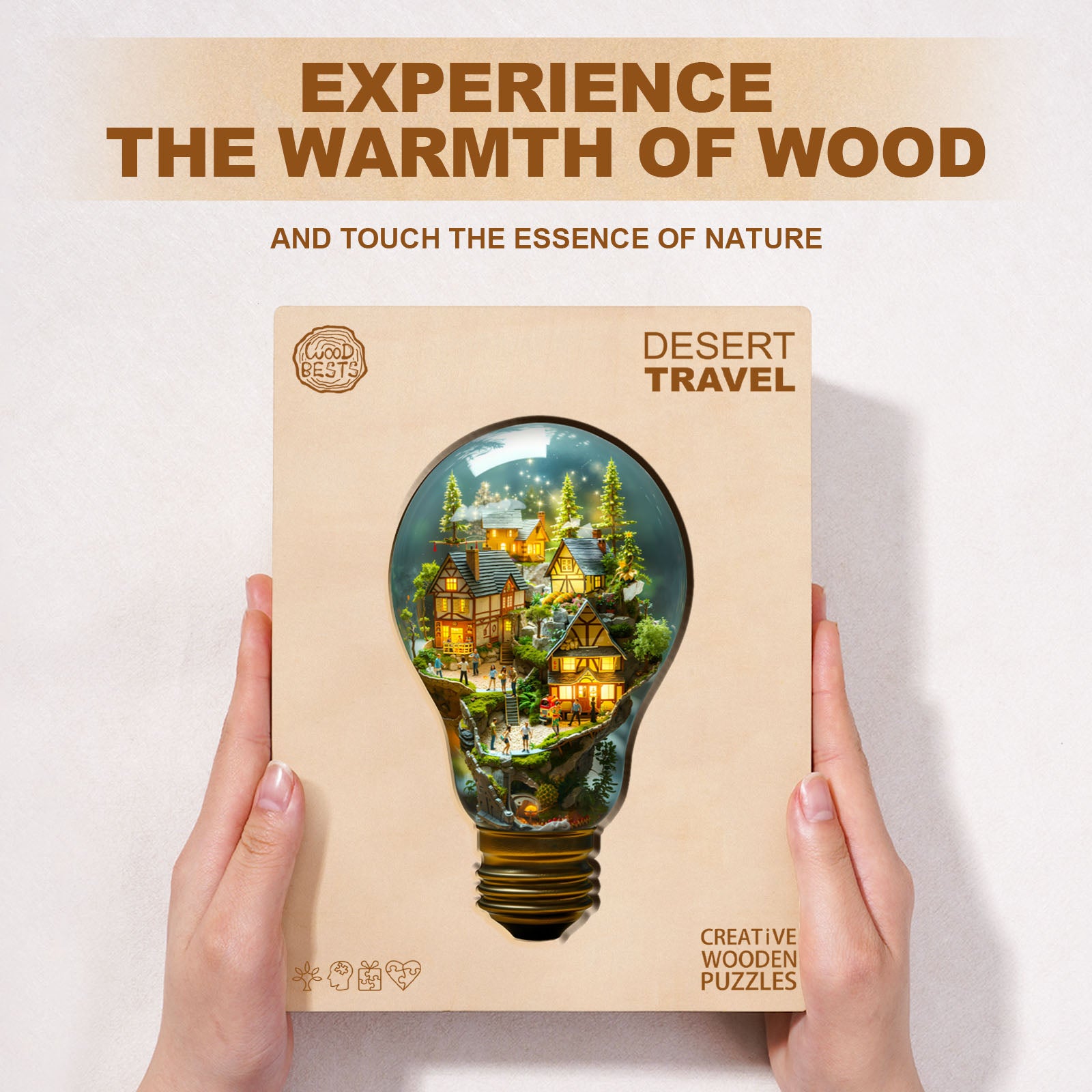 Light Town Wooden Jigsaw Puzzle