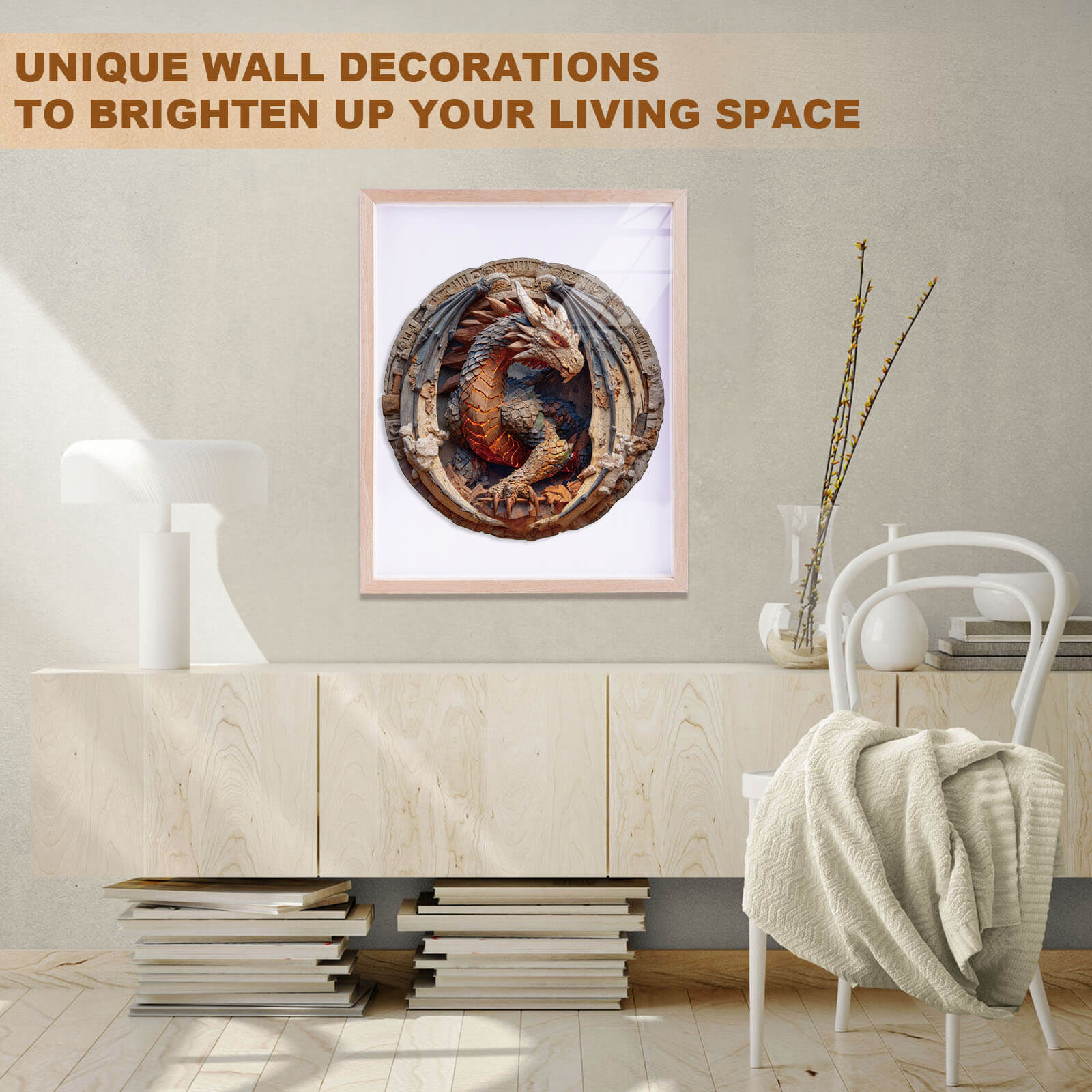 Elements Earth Dragon Wooden Jigsaw Puzzle