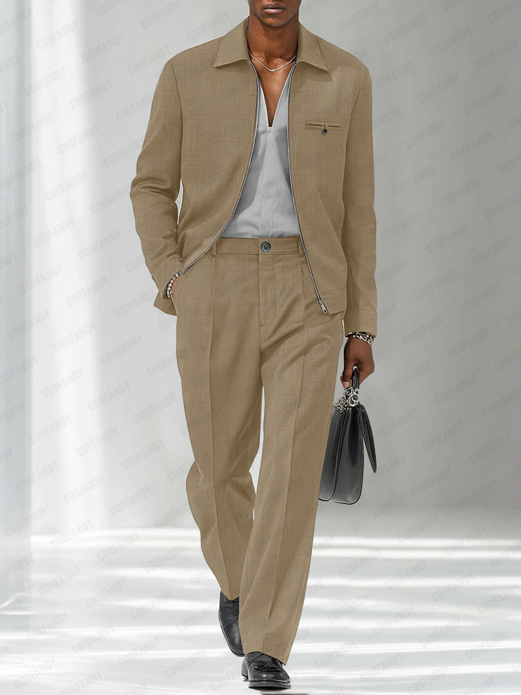 Modern Fashion Thin Jacket Pants Set