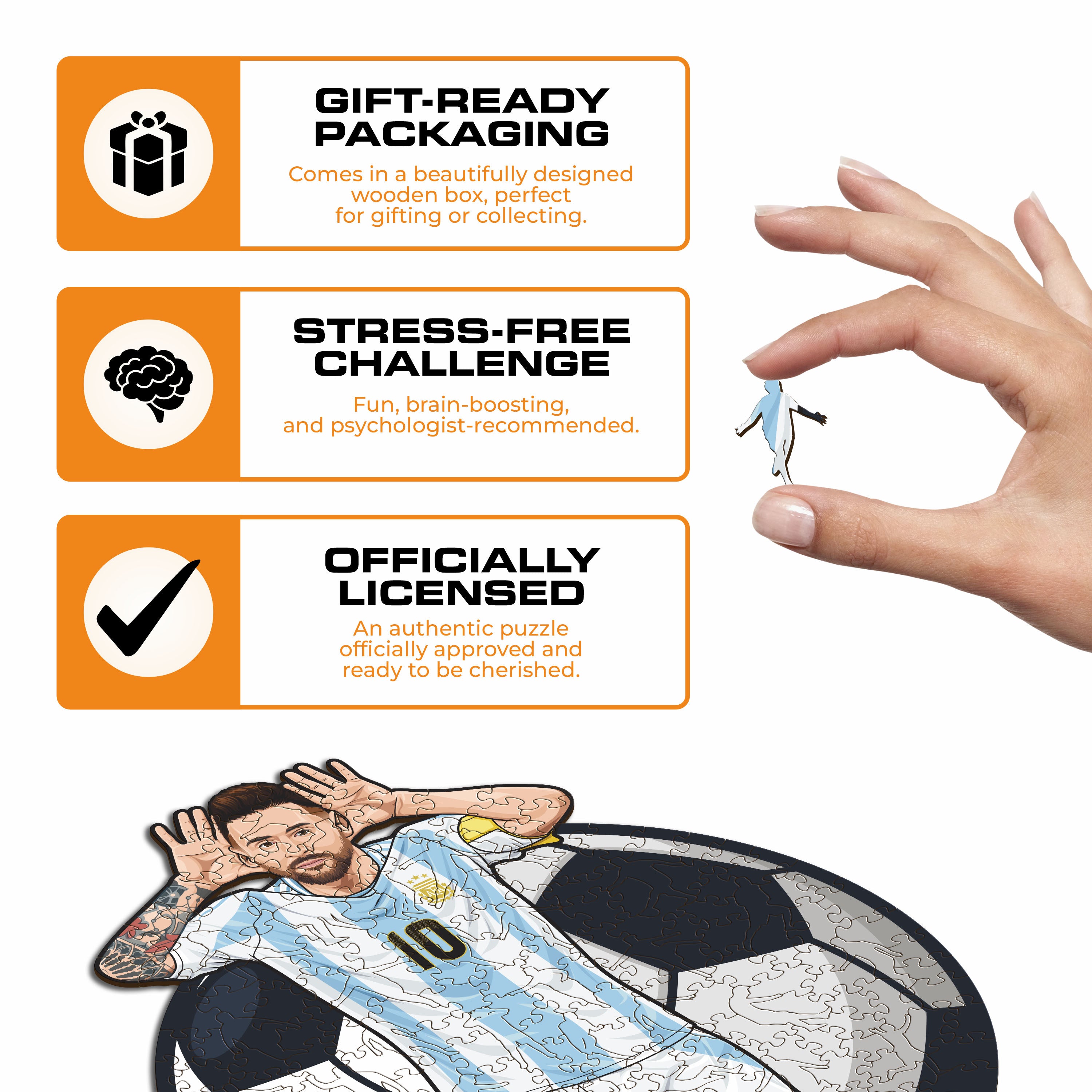 Lionel Messi - Wooden Puzzle