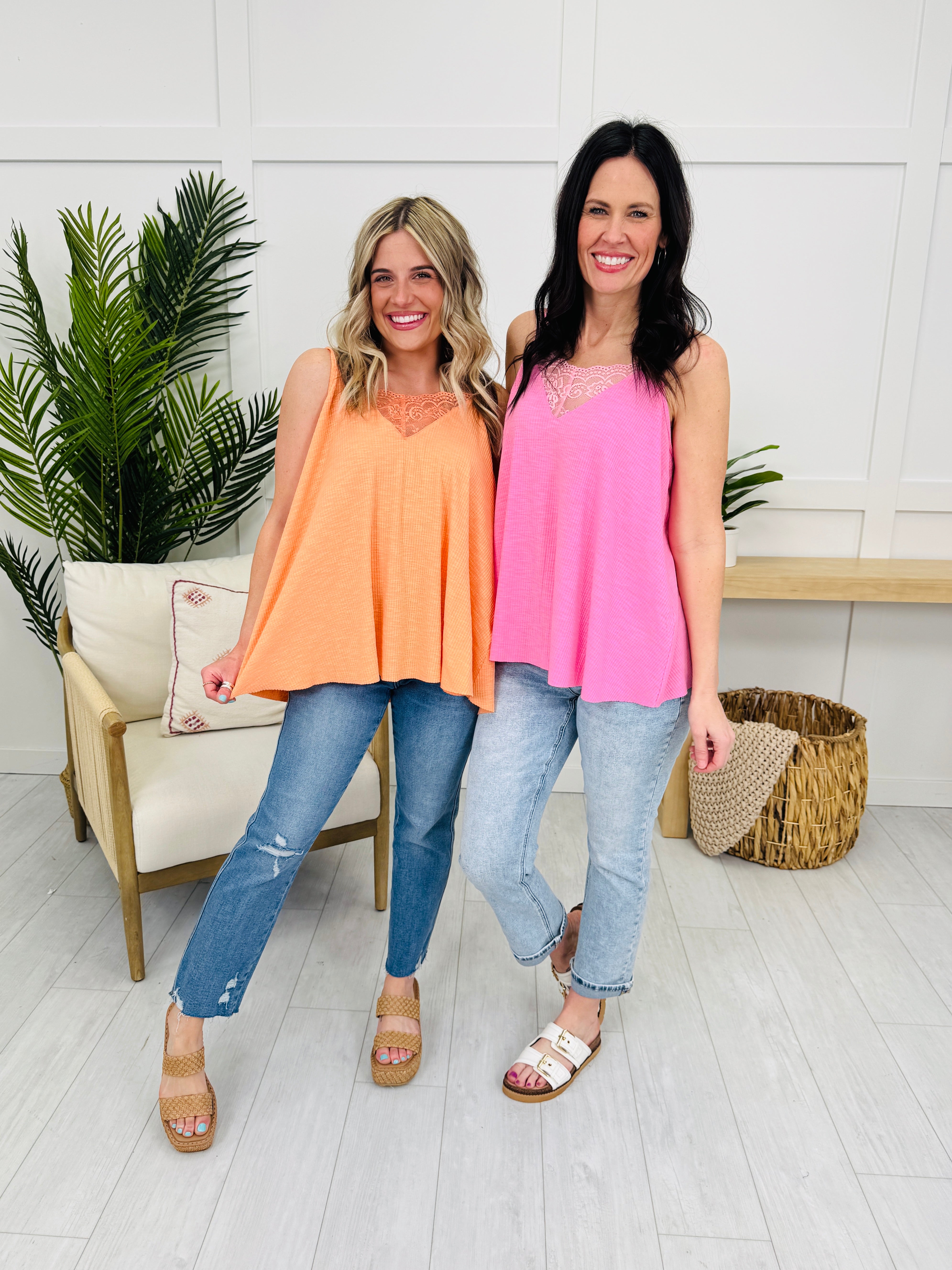 Delicate Desire Tank Top- Multiple Colors!