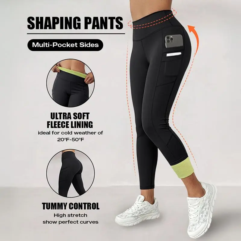 Winter Warm High Waisted Workout Athletic Leggings Tummy Control Butt Lifting Ultra Soft