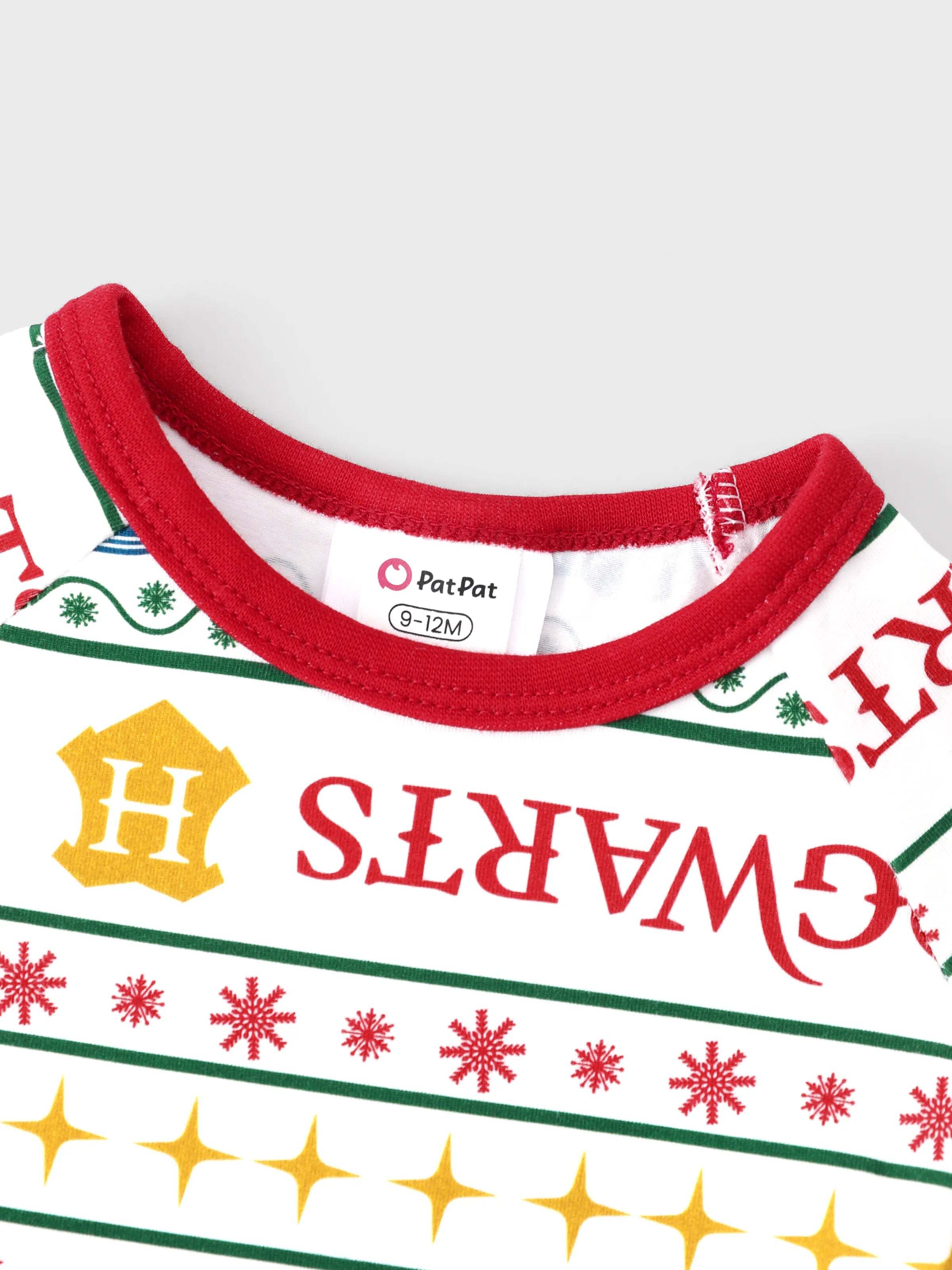 Christmas Matching Family Organic Cotton Snug-fitting Pajamas Sets with Socks White