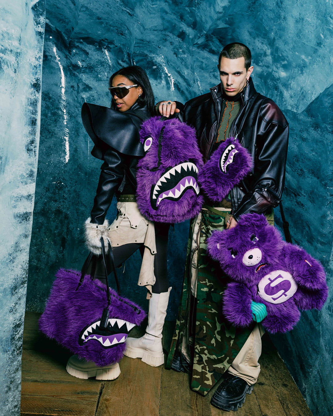 FURZILLA SHARK (PURP) BACKPACK