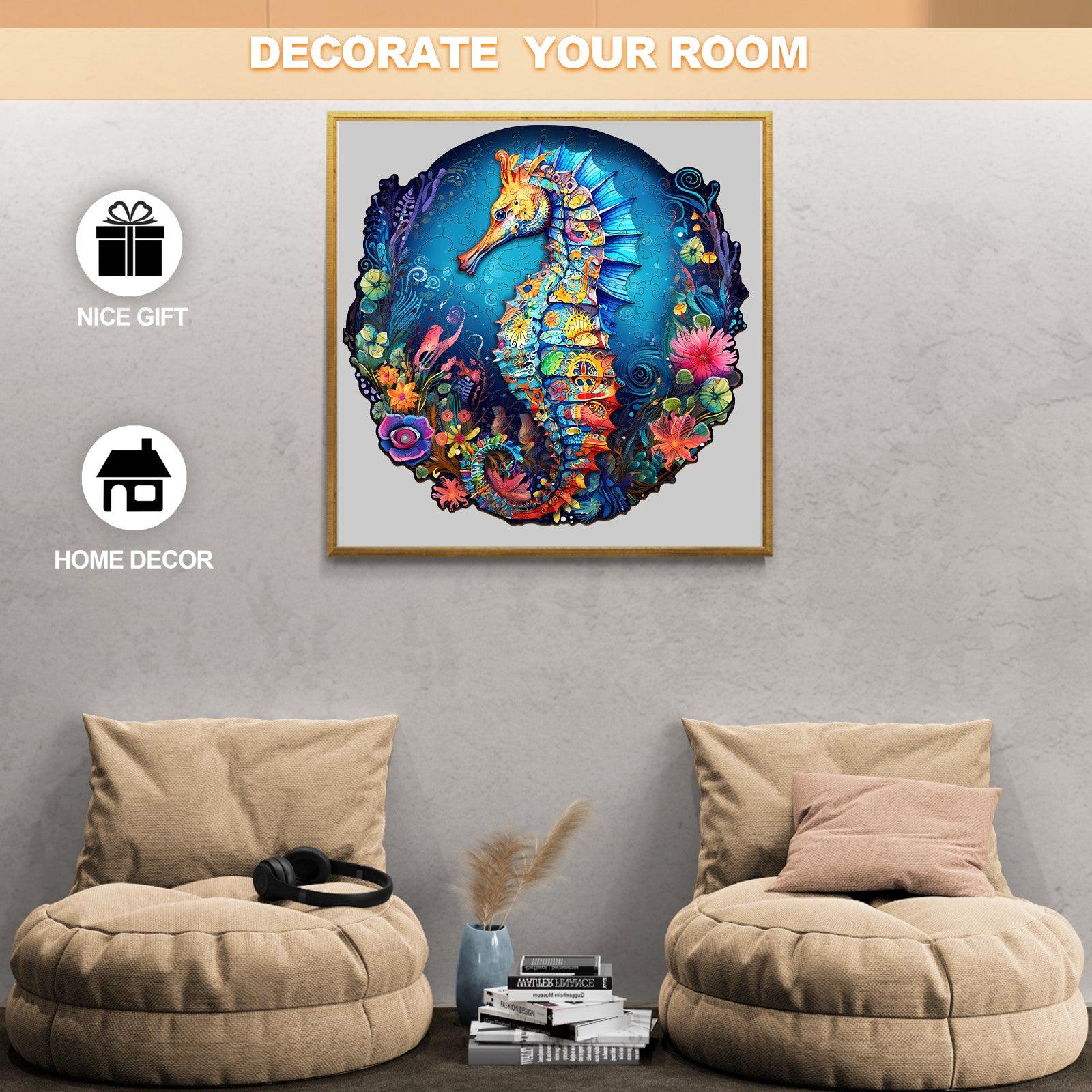 Seahorse 2 Wooden Jigsaw Puzzle