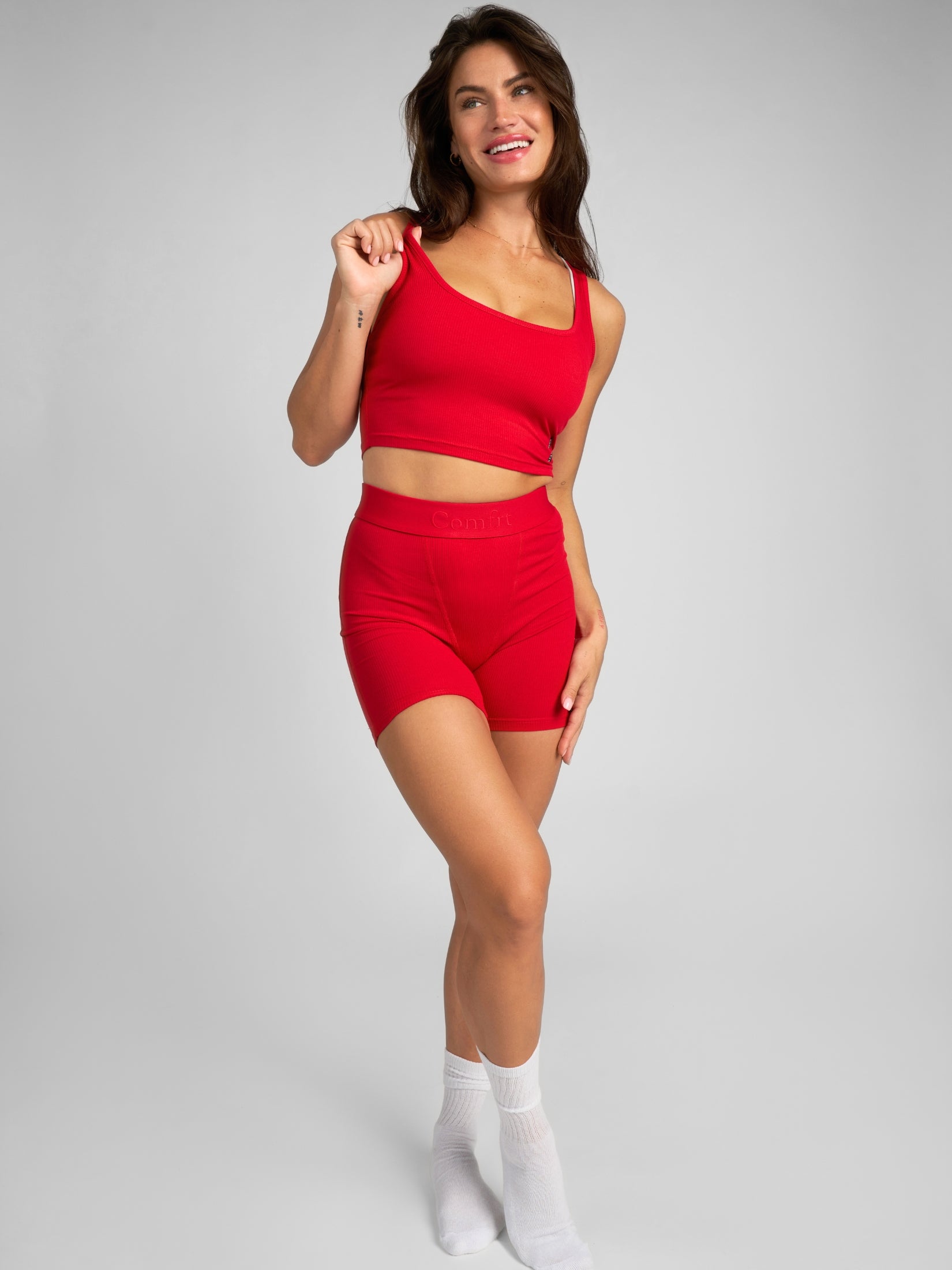 Rib Contour Crop Tank