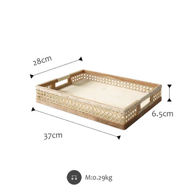 Woven Bamboo Serving Tray