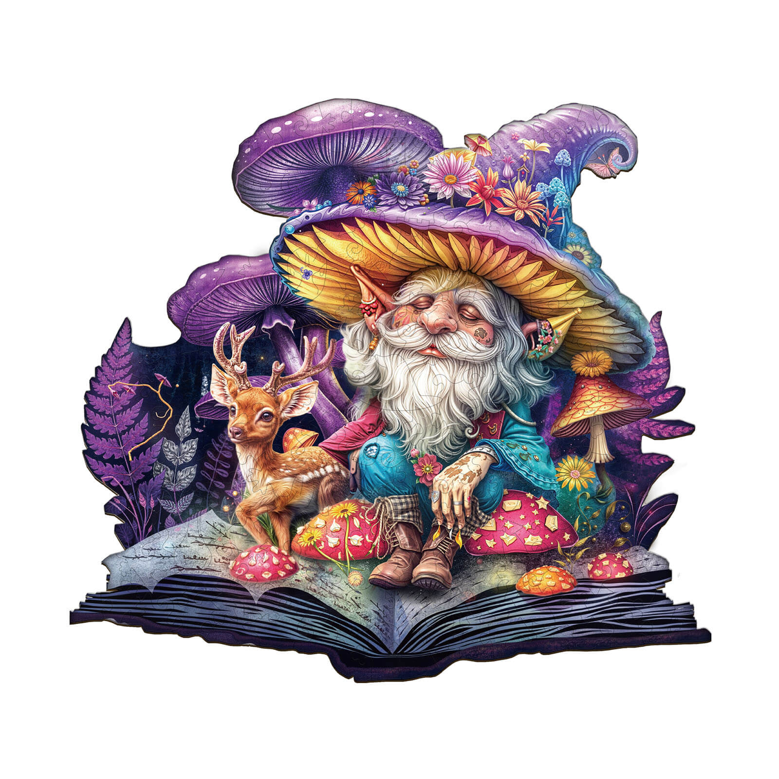 Mushroom Secret Wooden Jigsaw Puzzle