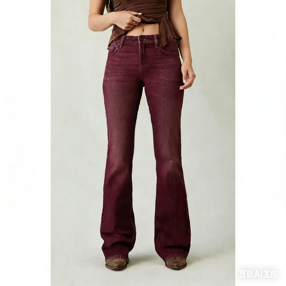 Women's Jade Low Rise Bootcut Jeans Stretch Dark Blue