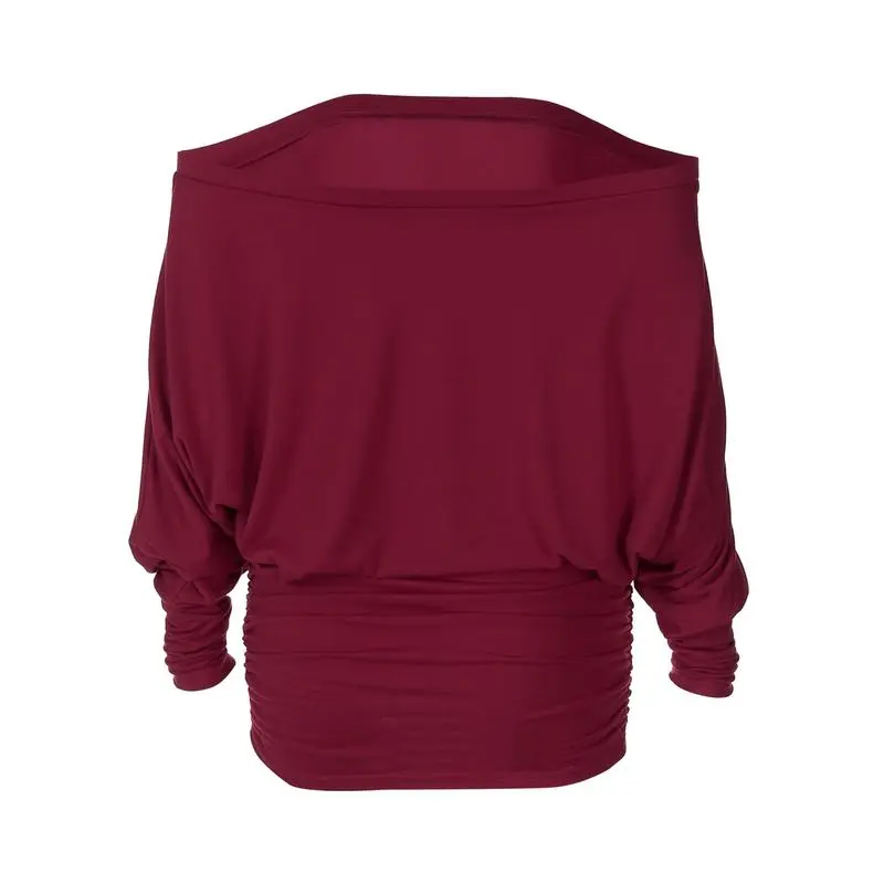 Women's Solid Off The Shoulder Sheer Ruched Dress