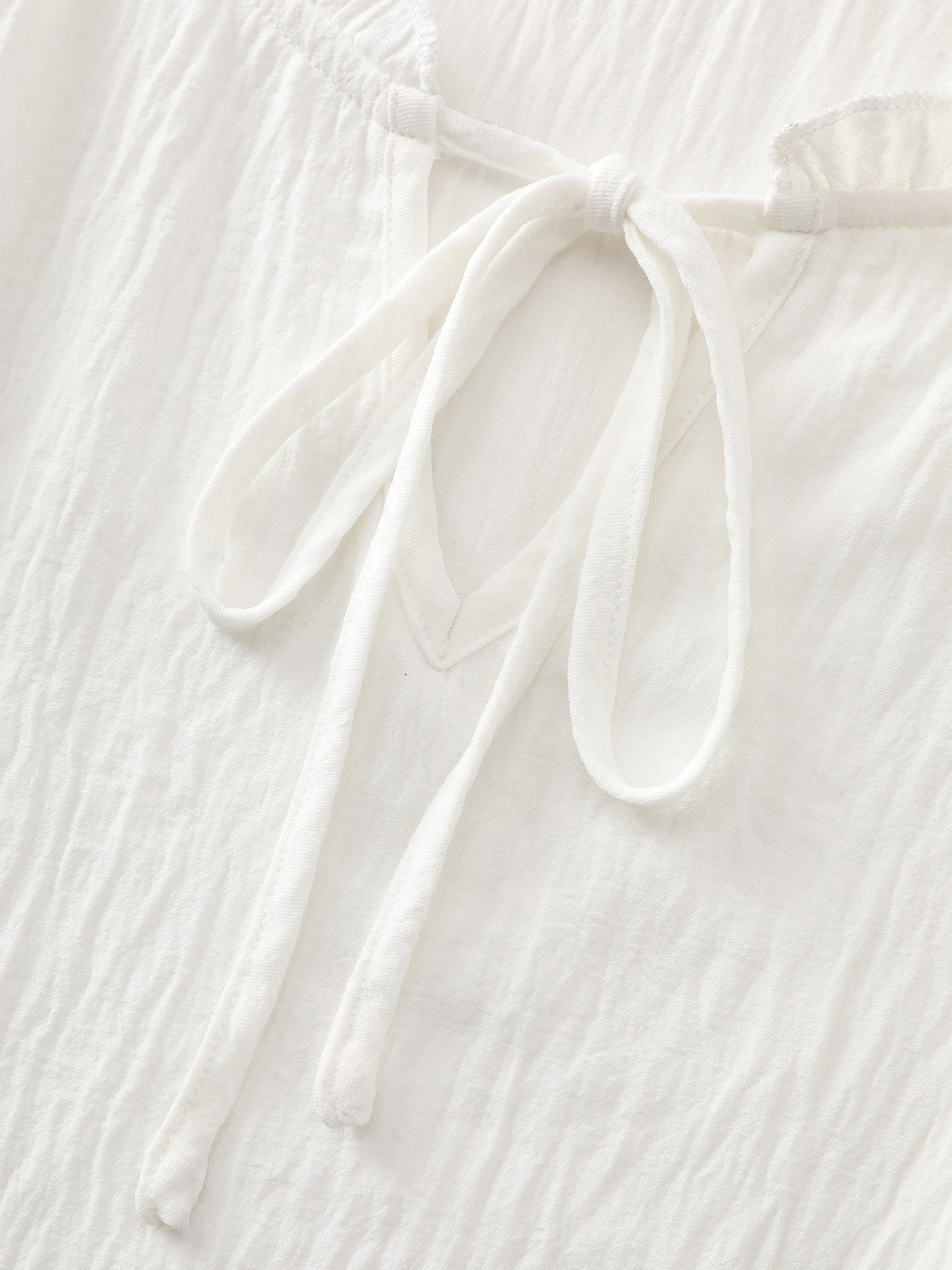 Colorblock Drawstring Neckline Tiered Mini Dress