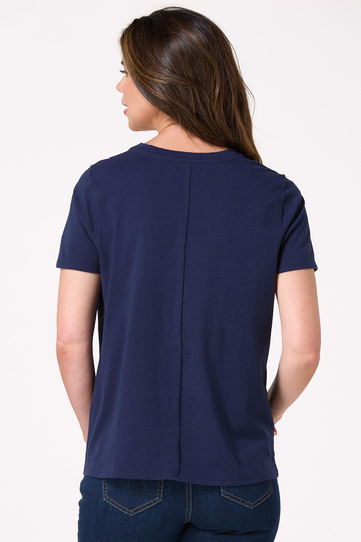 Textured Usa Graphic Tee