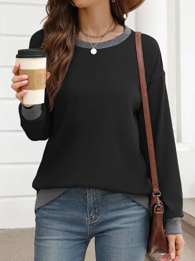 Regular Fit Casual Plain Crew Neck Hoodie