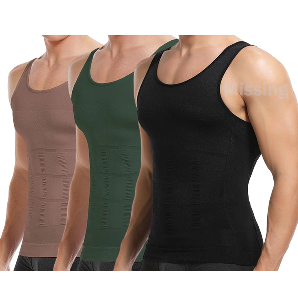 Men Body Shaper Compression Vest,Men Abdomen Sleeveless Running Workout Fitness GYM Tank Tops Shirts