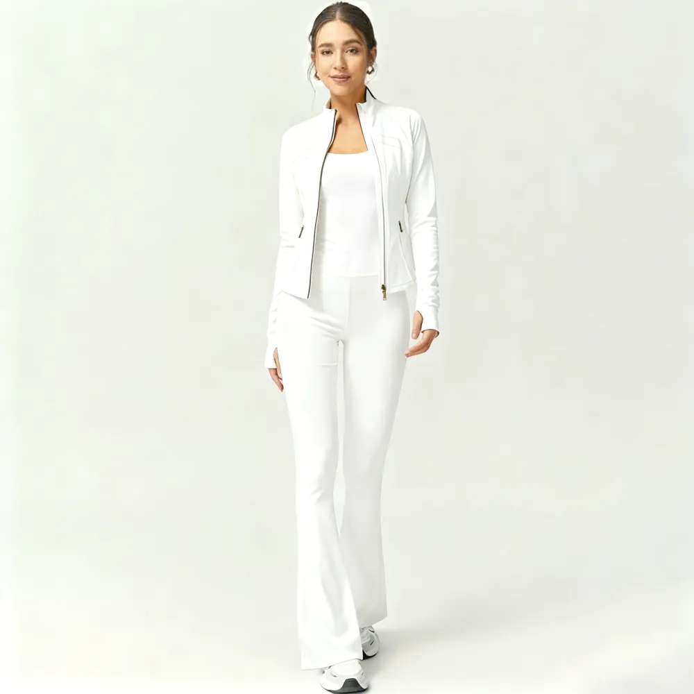 Stylish Yoga Set – Slim Fit Jacket & Jumpsuit