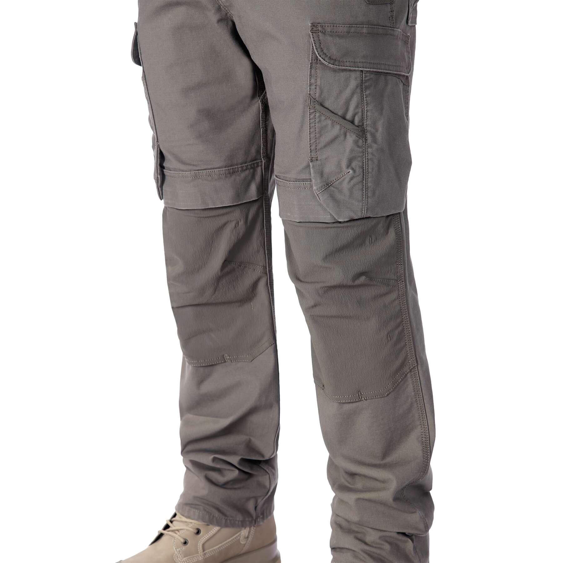 CHT Relaxed Straight Steel Rugged Flex Stretch Ripstop Double-Front Cargo Trousers 105072