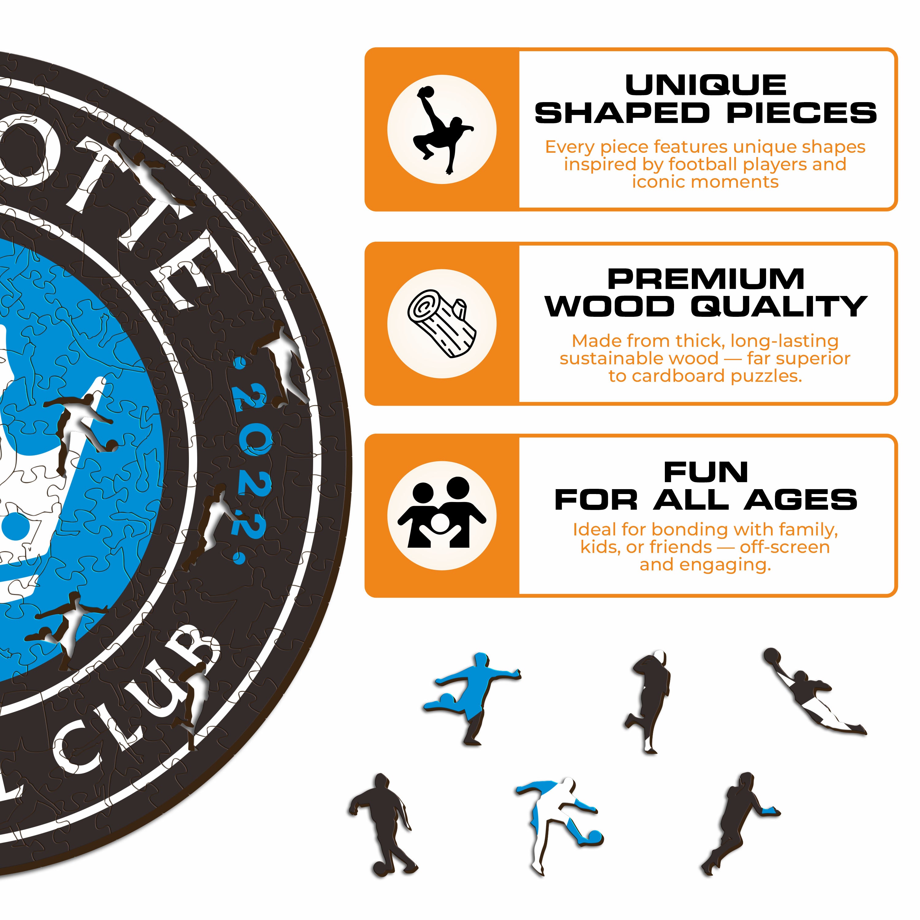 Charlotte FC® Logo - Wooden Puzzle