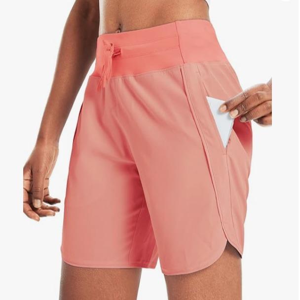 🔥Women’s High-Waist Quick-Dry Athletic Shorts (3