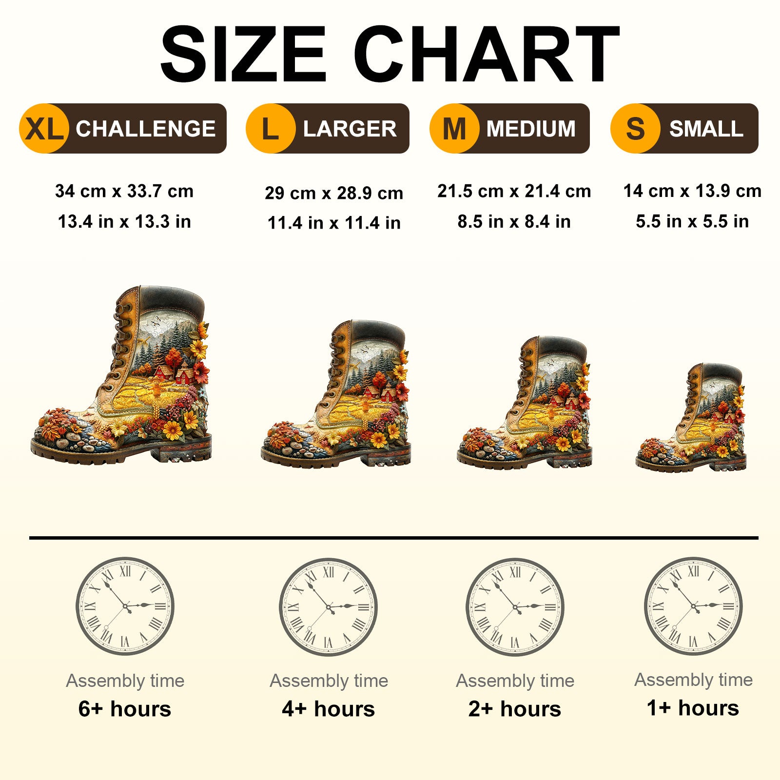 Wheat Field Boots Wooden Jigsaw Puzzle