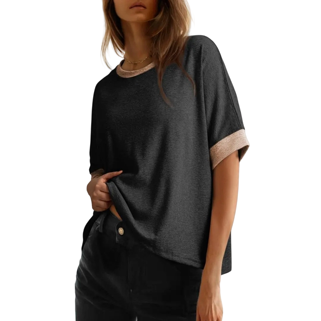 Women's Tops for Women 2026 Loose Oversized Basic Tee Comfortable Soft Fabric Flattering Fit - Womenswear