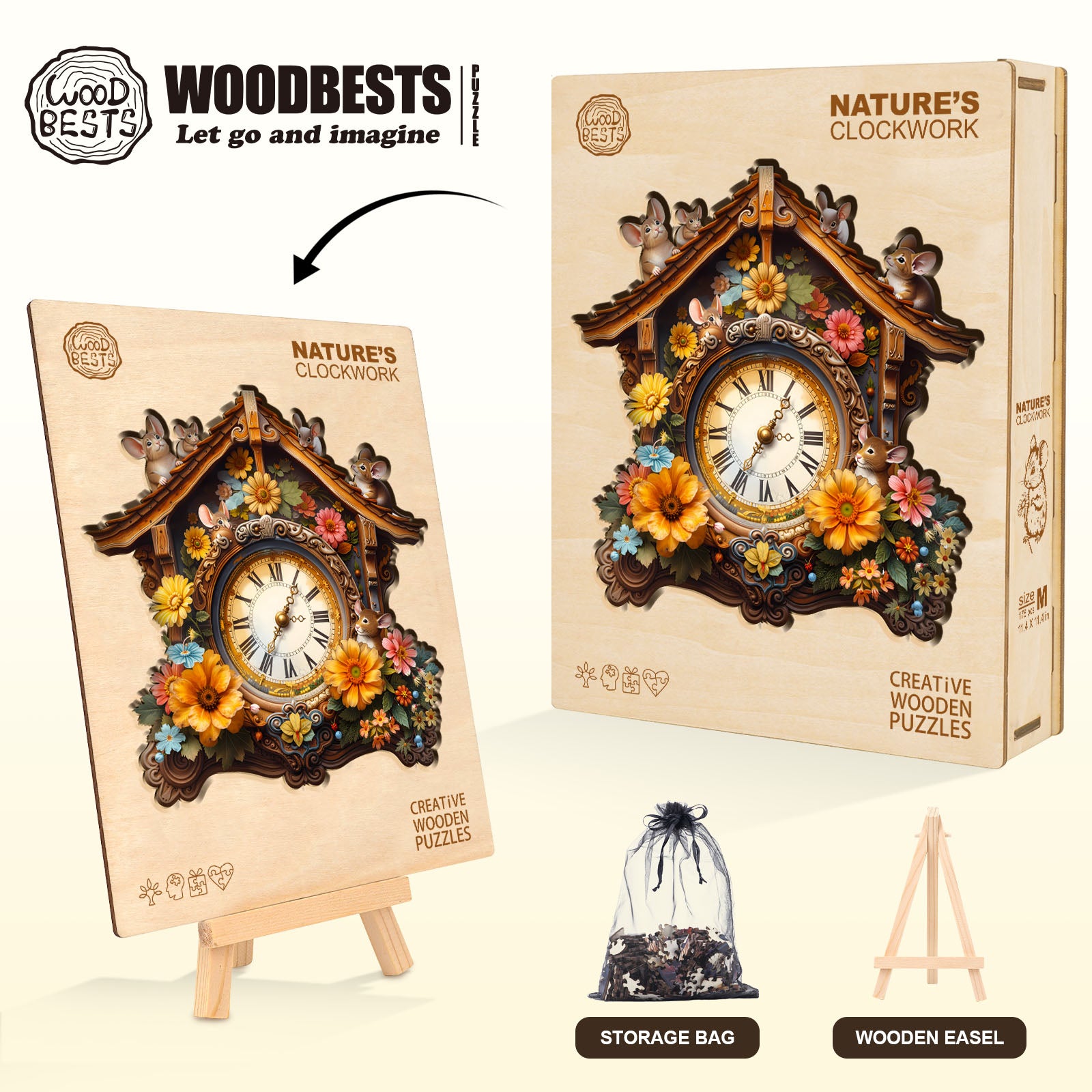 Nature’s Clockwork Wooden Jigsaw Puzzle