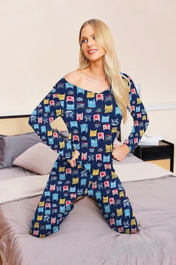 Womens Pajama Sets 2 Piece Lounge Set Fall Winter Pajamas