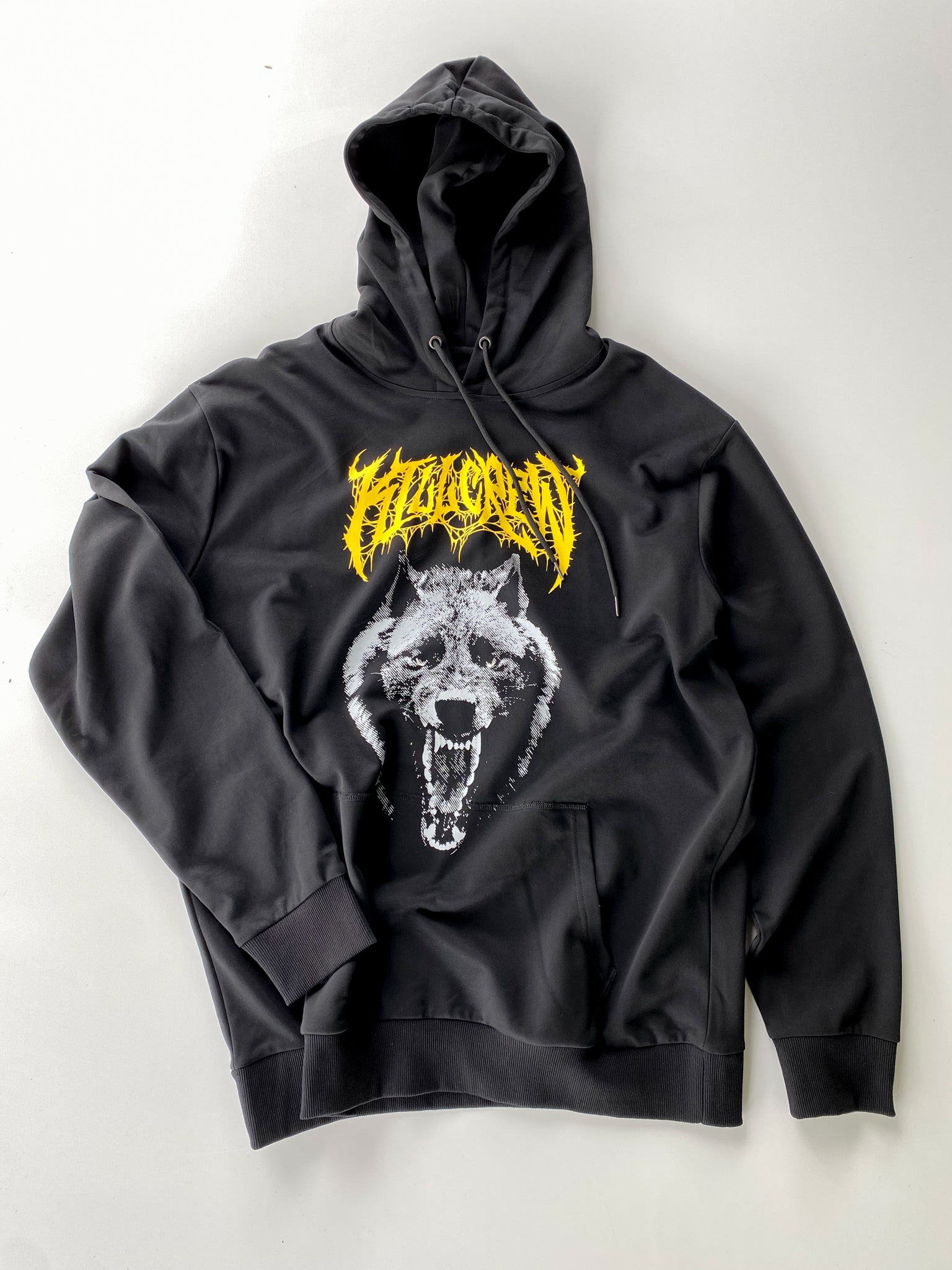 LONE WOLF HOODIE - BLACK