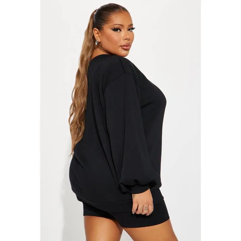 Shoulder Oversized Sweatshirt