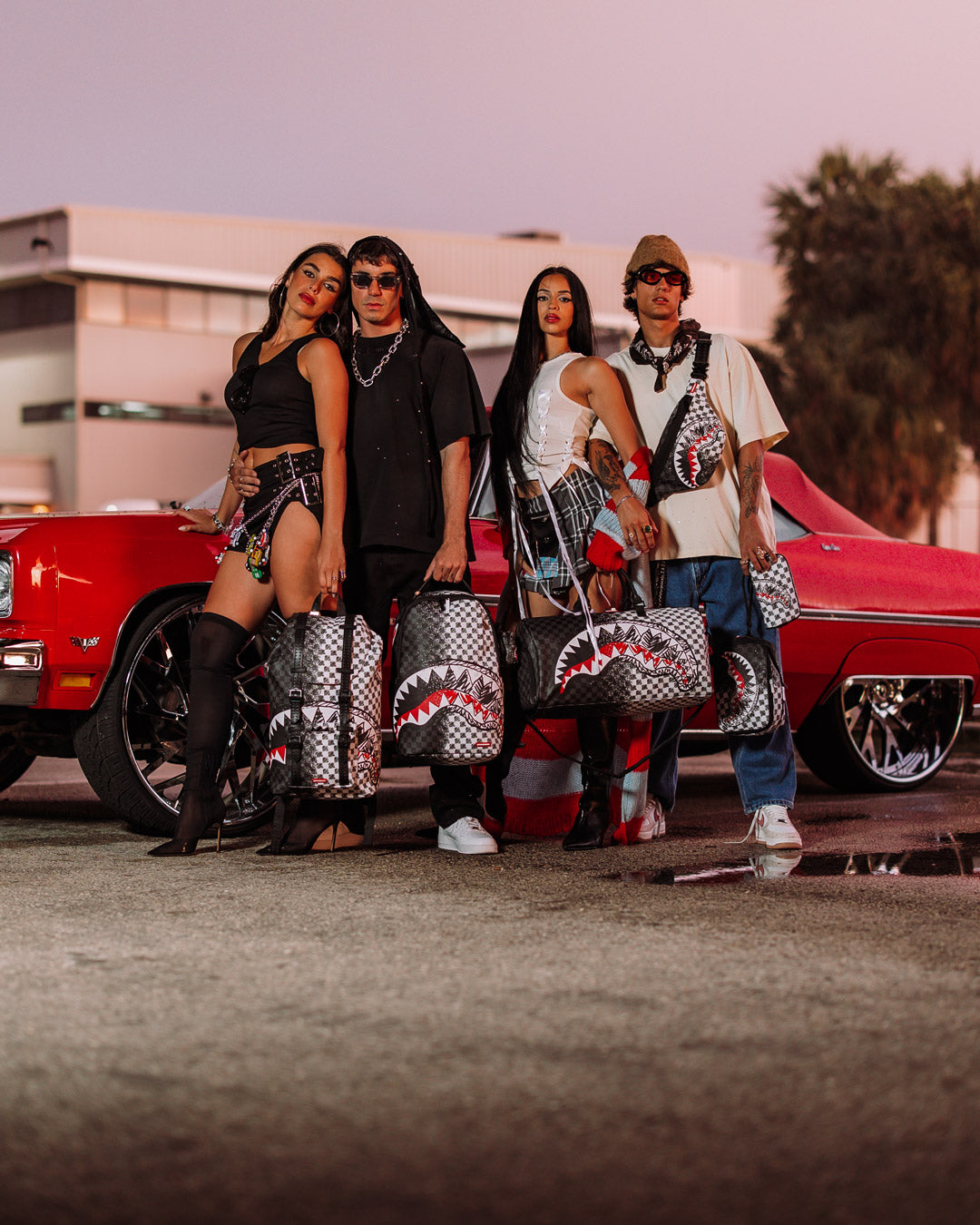 SCRIBBLE DRIBBLE CHECK HILLS BACKPACK