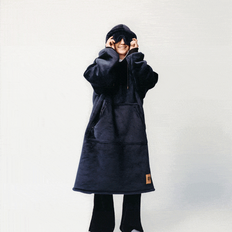 Wearable blanket Oversized with sherpa lining One size fits most.