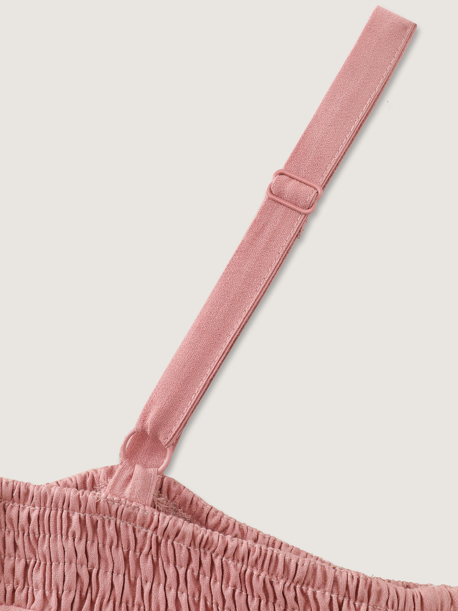 Shirred Tiered Adjustable Jumpsuit