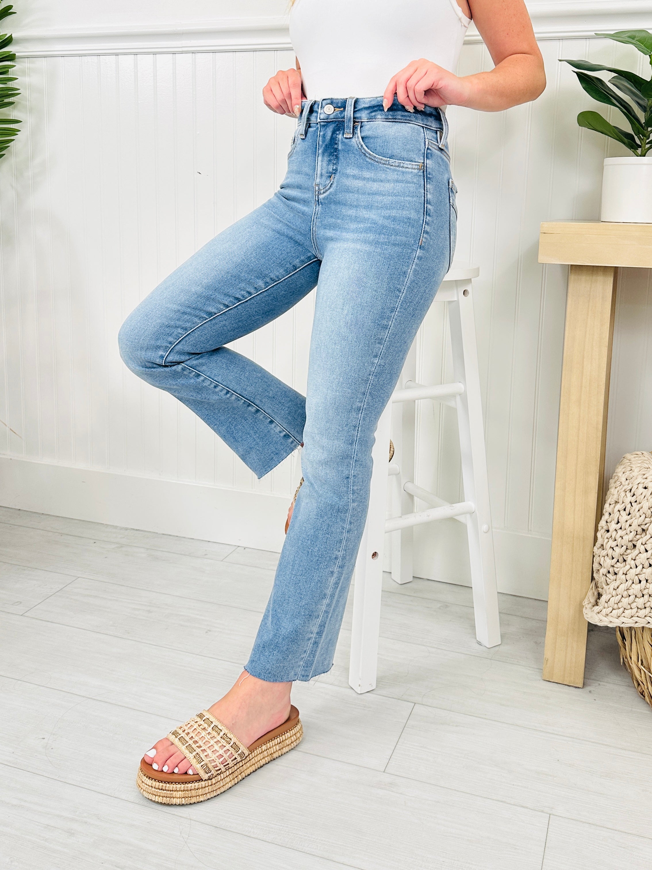 All I Need Tummy Control Butt Lifting Kick Flare Jeans