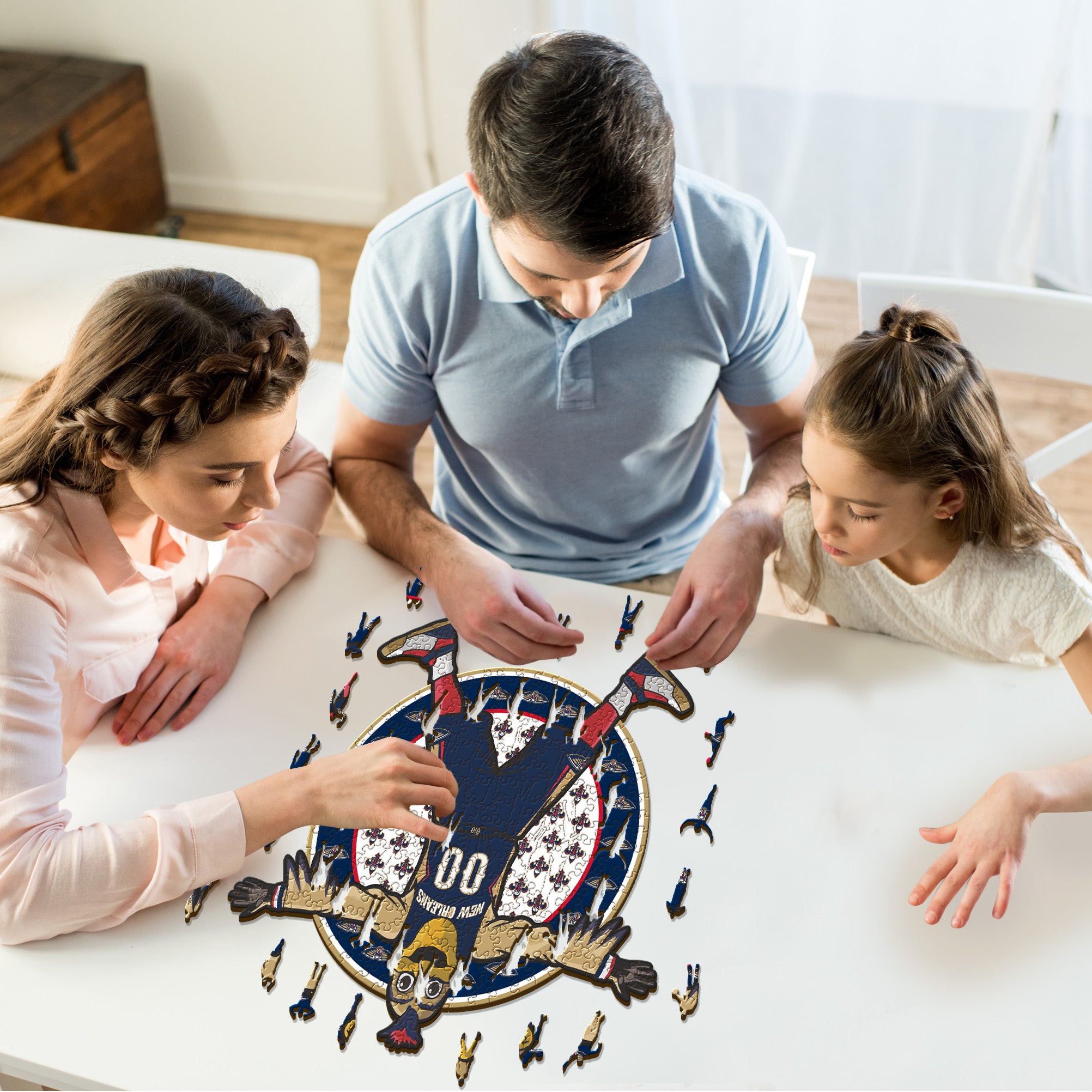 New Orleans Pelicans™ Mascot - Wooden Puzzle