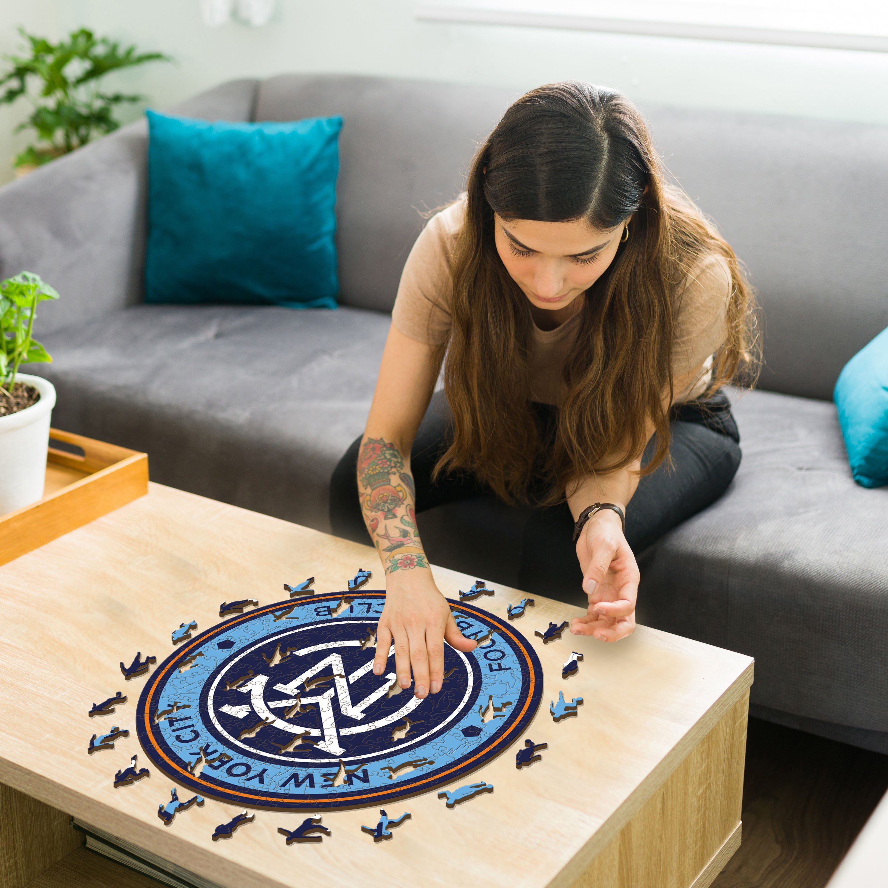 New York City FC® Logo - Wooden Puzzle