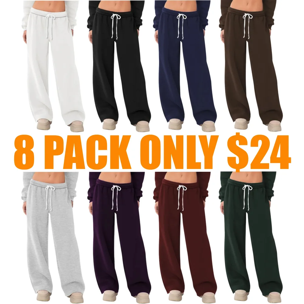Women's Low Rise Wide Leg Sweatpants
