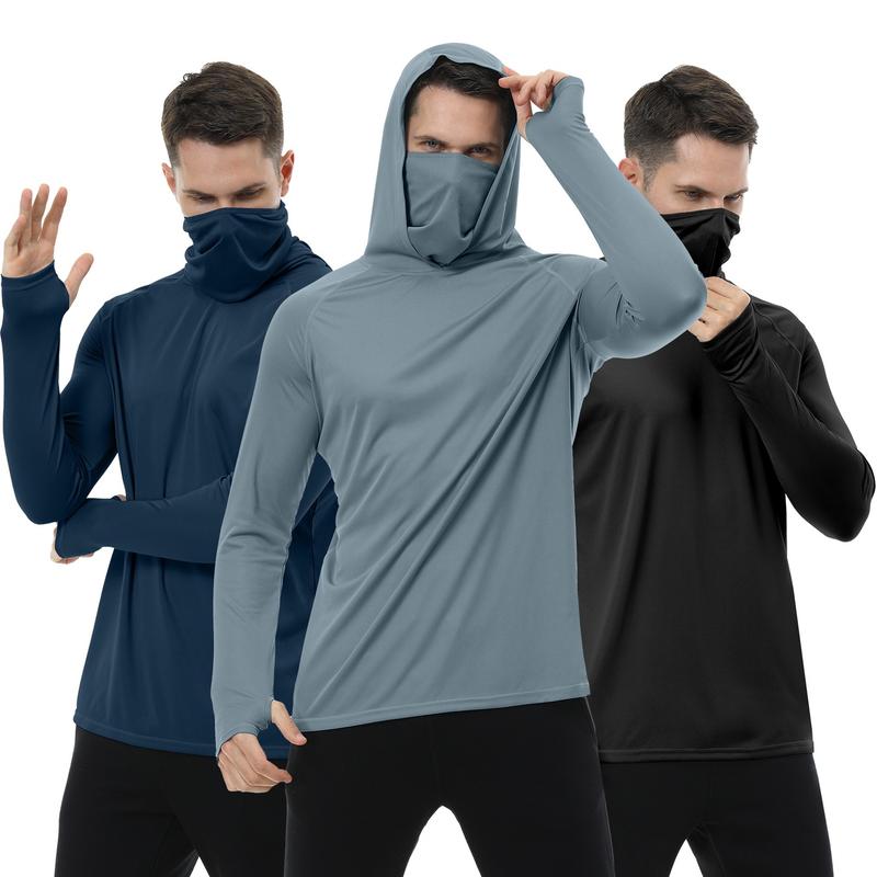 🔥🔥Men’s UPF 50+ Sun Protection HoodedShirt with Face Mask