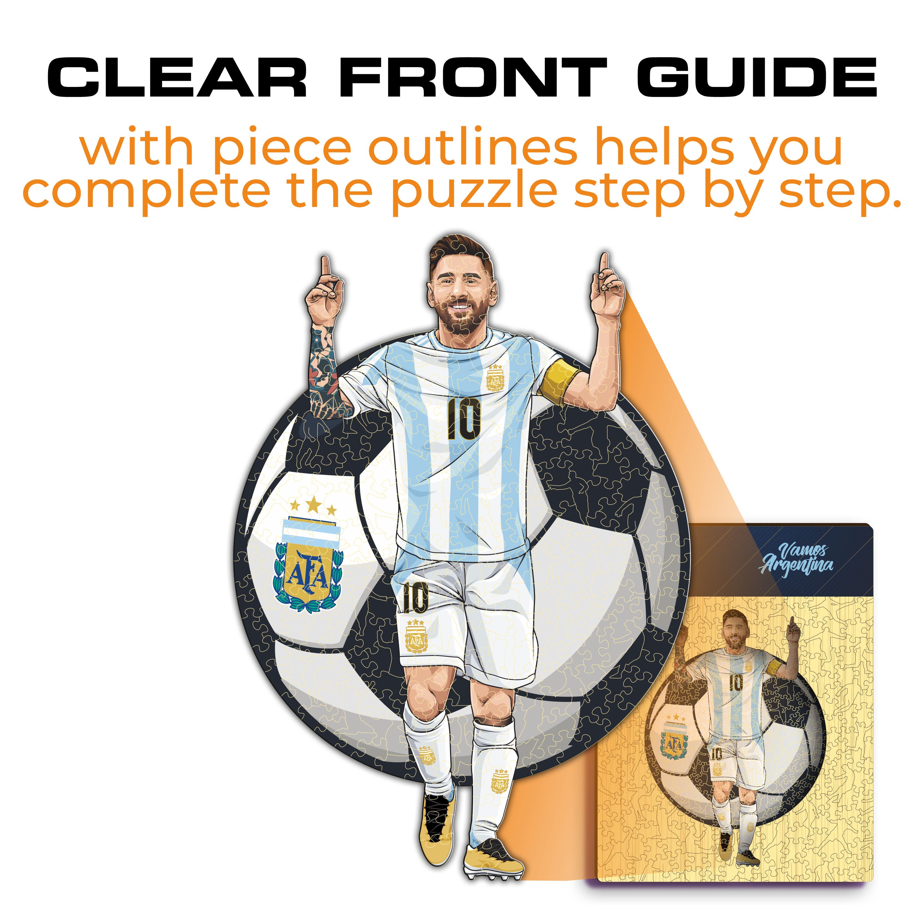 Lionel Messi - Wooden Puzzle