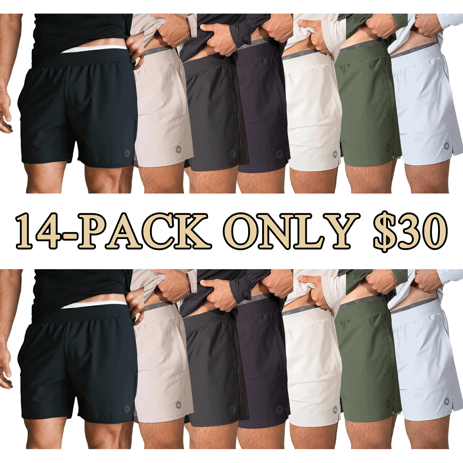 Men’s Essential 5” Inseam Stretch Shorts – Everyday Casual Active Shorts