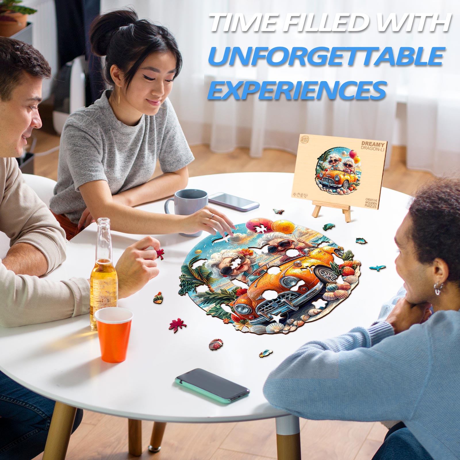 Happy grandma Wooden Jigsaw Puzzle